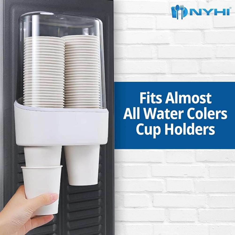 NYHI 300-Pack 8 oz White Disposable Paper Cups for Hot & Cold Drinks - Coffee, Tea, Water - Leak-Proof for Parties & Offices - Image 3