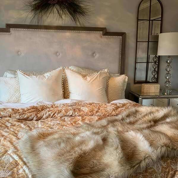 Top Finel Blush Pink 26x26 Euro Pillow Shams Set of 2 Decorative Throw Pillow Covers for Bed, Soft Velvet Couch Pillow Covers with for Bedroom, Spring Cute Aesthetic Home Decor - Image 7