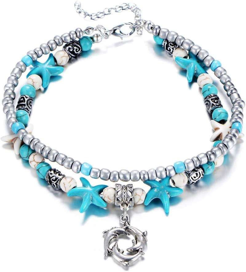 Fesciory Puka Shell Anklet for Women Summer Natural Cowrie Adjustable Ankle Bracelet, Handmade Boho Hawaiian Beach Seashell Jewelry - Image 1