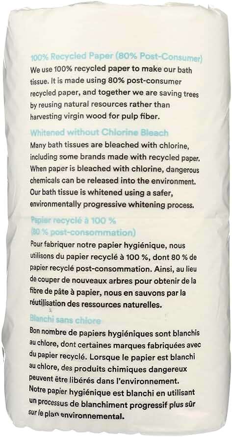 365 by Whole Foods Market, 100% Recycled Bath Tissue, Ultra-Strong, 260 Sheets per Roll, 6 Count - Image 4