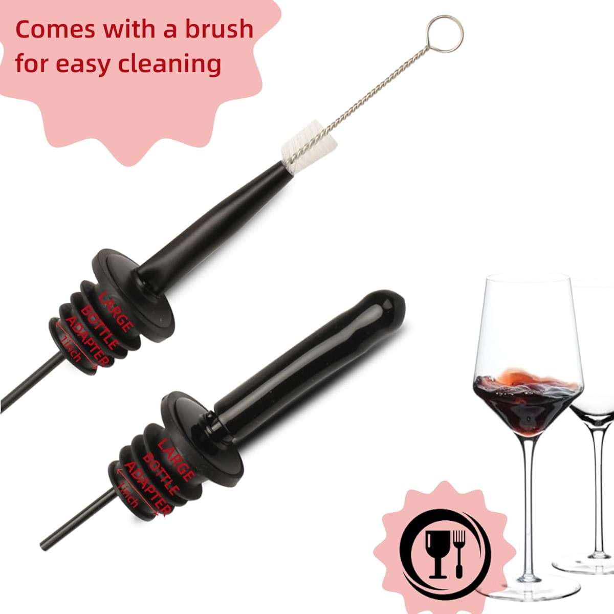Pour Spouts for Liquor Bottles Speed Pour Pourers with Dust Cap 7+7 - Image 5
