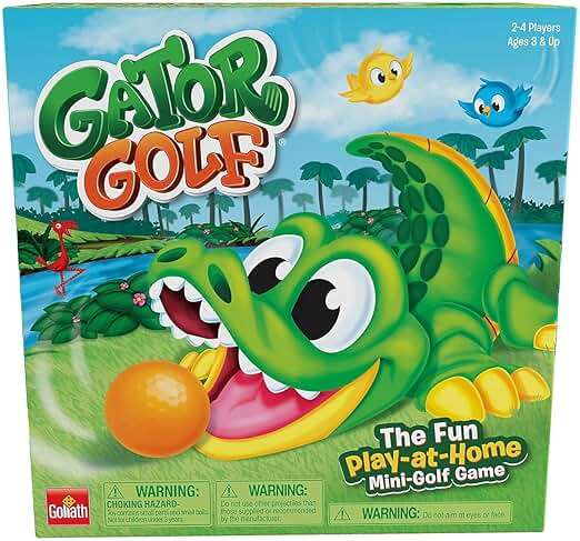 Gator Golf - Putt The Ball into The Gator's Mouth to Score Game by Goliath, Single, Gator Golf, 27 x 27 x 12.5 cm for age 3+ years - Image 3