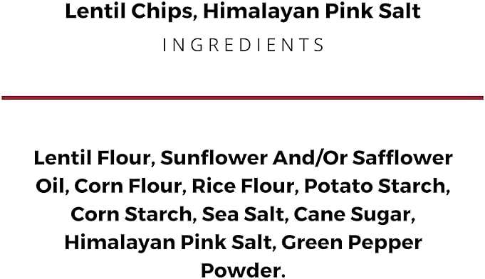 The Daily Crave Himalayan Pink Salt Lentil Chips, 4.25 Oz (Pack Of 8) 4 G Protein, Gluten-Free, Non-Gmo, Kosher, Crunchy - Image 2