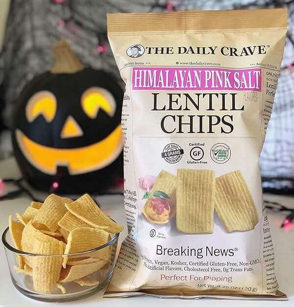 The Daily Crave Himalayan Pink Salt Lentil Chips, 4.25 Oz (Pack Of 8) 4 G Protein, Gluten-Free, Non-Gmo, Kosher, Crunchy - Image 7