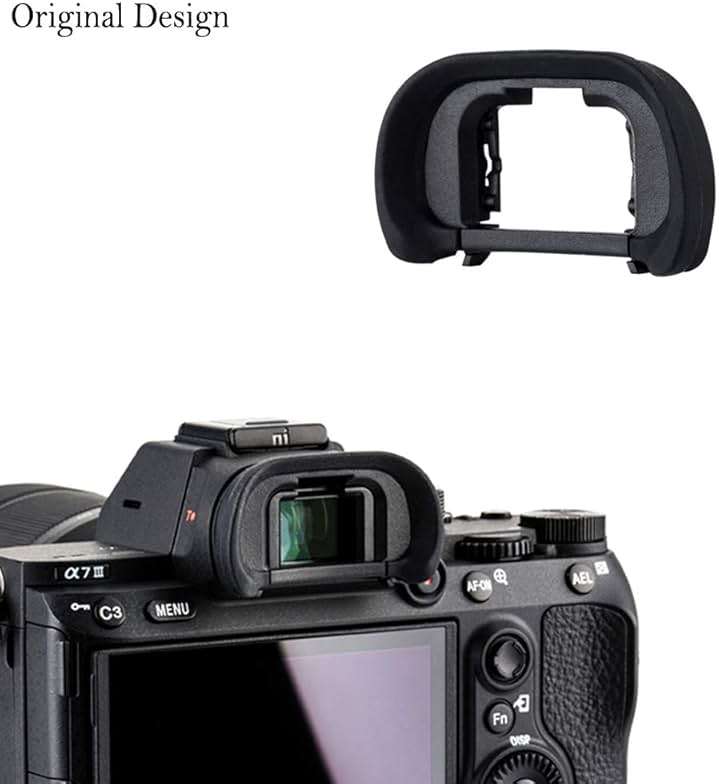2 Packs Eyecup Eyepiece Eyeshade for Sony a7III a7II a7 a7R IV a7R II a7R III a7S II a9 a58 a99 II Viewfinder Replaces Sony FDA-EP18 FDA-EP16 FDA-EP15 Eye Cup - Image 3
