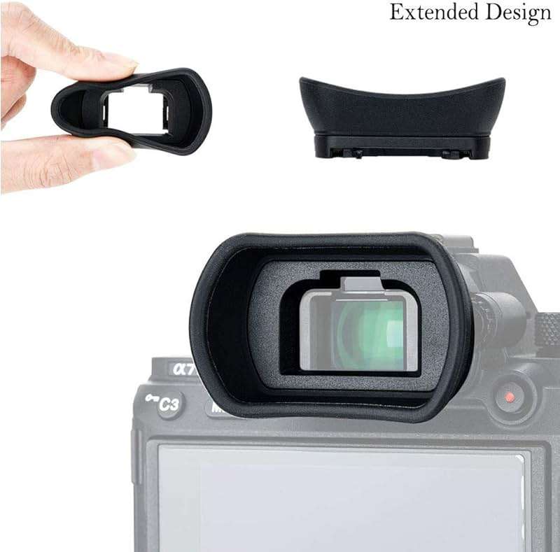 2 Packs Eyecup Eyepiece Eyeshade for Sony a7III a7II a7 a7R IV a7R II a7R III a7S II a9 a58 a99 II Viewfinder Replaces Sony FDA-EP18 FDA-EP16 FDA-EP15 Eye Cup - Image 4