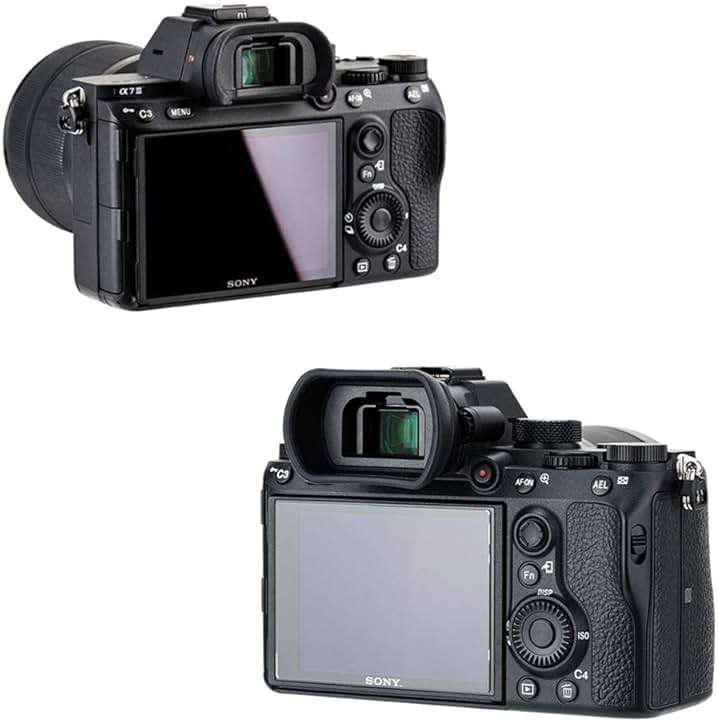 2 Packs Eyecup Eyepiece Eyeshade for Sony a7III a7II a7 a7R IV a7R II a7R III a7S II a9 a58 a99 II Viewfinder Replaces Sony FDA-EP18 FDA-EP16 FDA-EP15 Eye Cup - Image 6