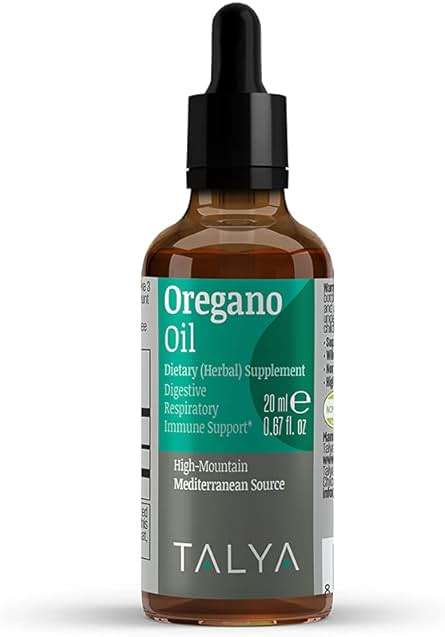 TALYA Oregano Oil 0.67 fl.oz | Oil of Oregano Liquid | Immune Support, High Carvacrol, Digestive Health | Non-GMO | Vegan | Mediterranean Oregano - Image 1