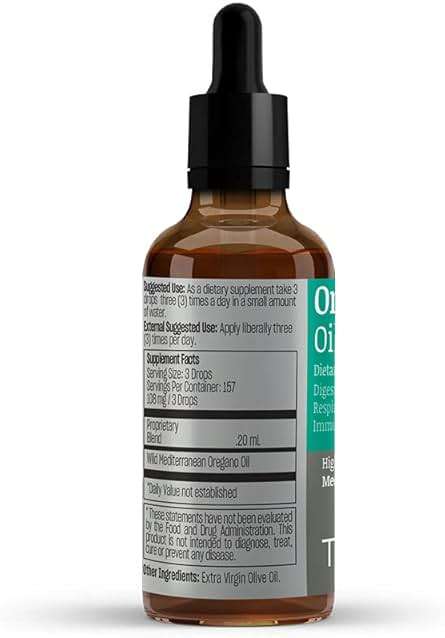 TALYA Oregano Oil 0.67 fl.oz | Oil of Oregano Liquid | Immune Support, High Carvacrol, Digestive Health | Non-GMO | Vegan | Mediterranean Oregano - Image 7