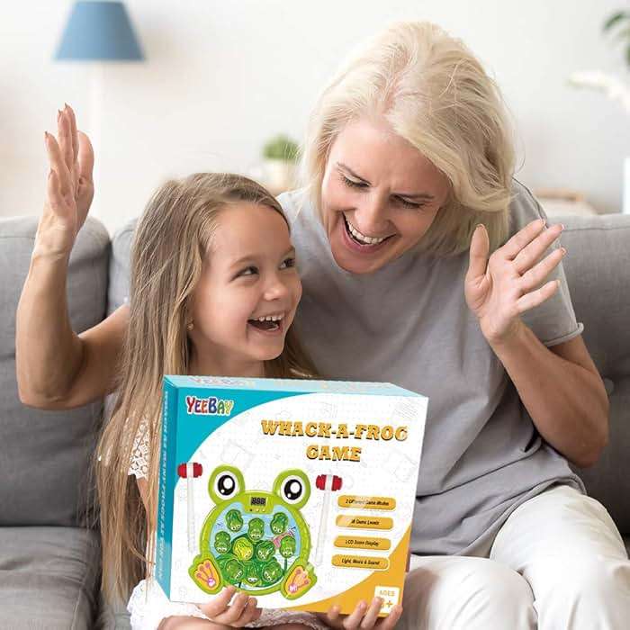 YEEBAY Whack A Frog Game with 2 Hammers, Toddler Early Developmental Learning Toy, Fun Birthday Gift for Kids Age 2+, Toys for 2 3 4 Year Old Boys Grils - Image 8