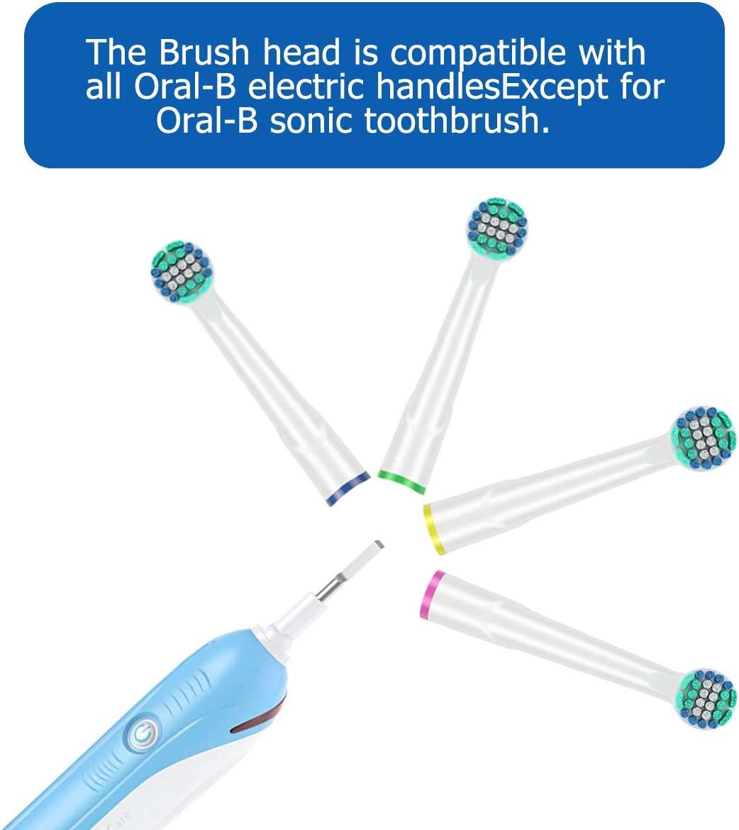 KHBD Replacement Heads Compatible with Oral B Braun Toothbrushes Electric- 16 Pack Professional Precision & Sensitive Brush Heads Refill for Oral B 7000/Pro 1000/9600/ 5000/3000/8000 - Image 6
