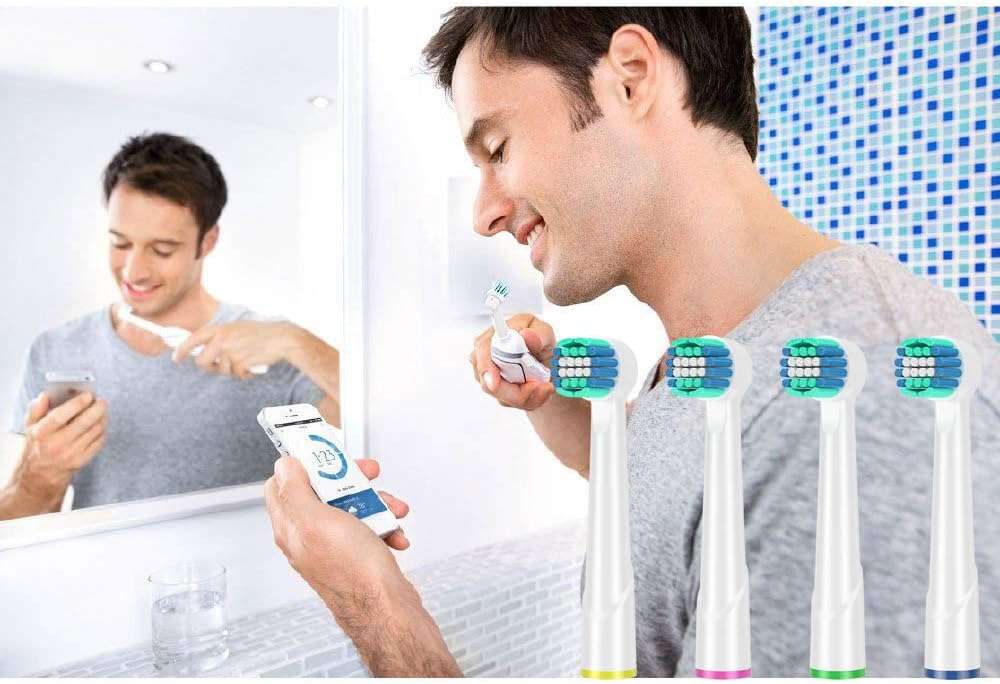 KHBD Replacement Heads Compatible with Oral B Braun Toothbrushes Electric- 16 Pack Professional Precision & Sensitive Brush Heads Refill for Oral B 7000/Pro 1000/9600/ 5000/3000/8000 - Image 7