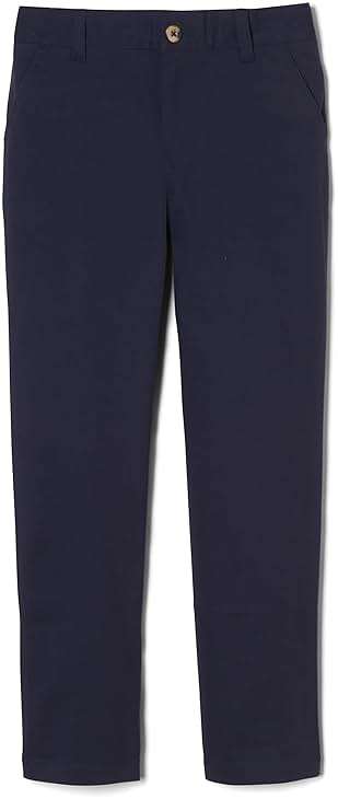 French Toast Boys' Adjustable Waist Straight Fit Stretch Twill Chino Pant - Image 1
