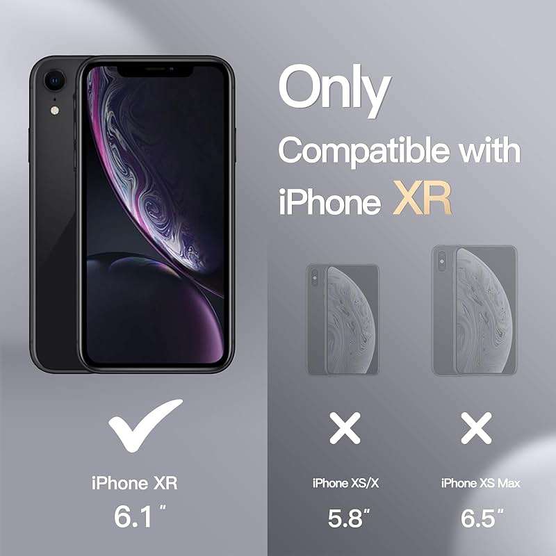 JETech Silicone Case for iPhone XR, 6.1-Inch, Silky-Soft Touch Full-Body Protective Case, Shockproof Cover with Microfiber Lining (Black) - Image 2