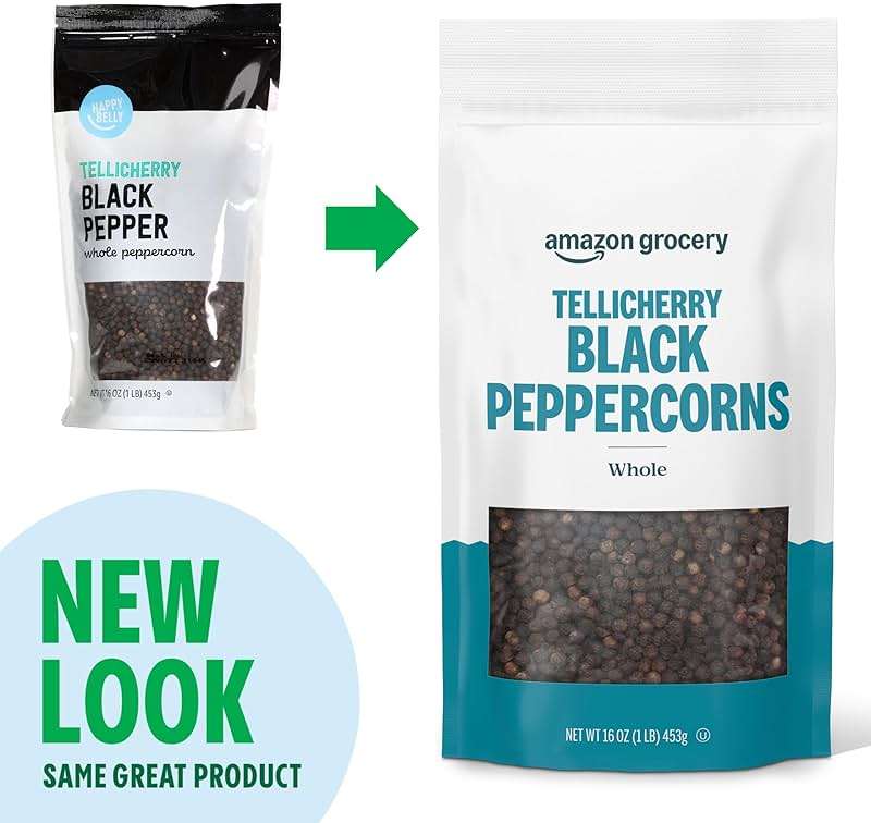 Amazon Grocery, Tellicherry Whole Black Peppercorn, 16 Oz - Image 2