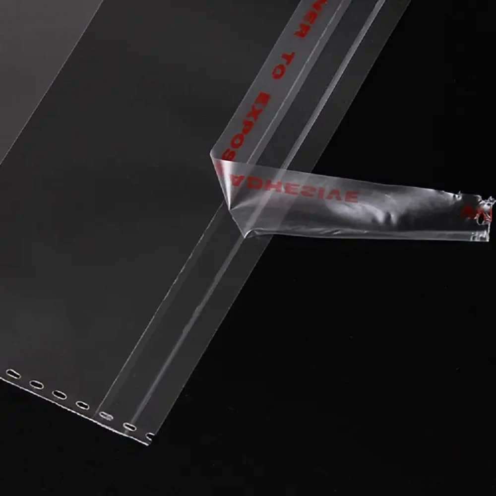 KRUM Heavy Quality Transparent Saree Cloth Utility Bag Self Adhesive BOPP Bag 9X12 Inch Pack of 100 - Image 3