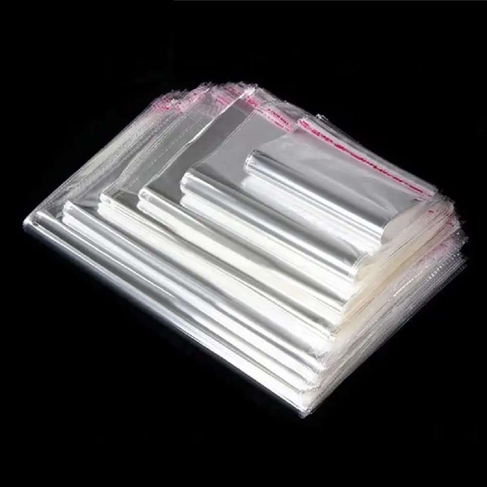 KRUM Heavy Quality Transparent Saree Cloth Utility Bag Self Adhesive BOPP Bag 9X12 Inch Pack of 100 - Image 4