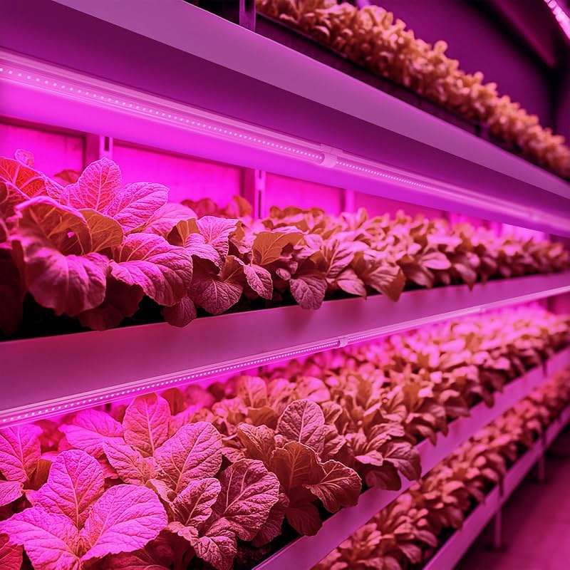 Barrina LED Grow Light, 252W(6 x 42W) 4ft T8, Full Spectrum, V-Shape with Reflector, Linkable Design, Plant Lights for Indoor Plants, 6-Pack - Image 2