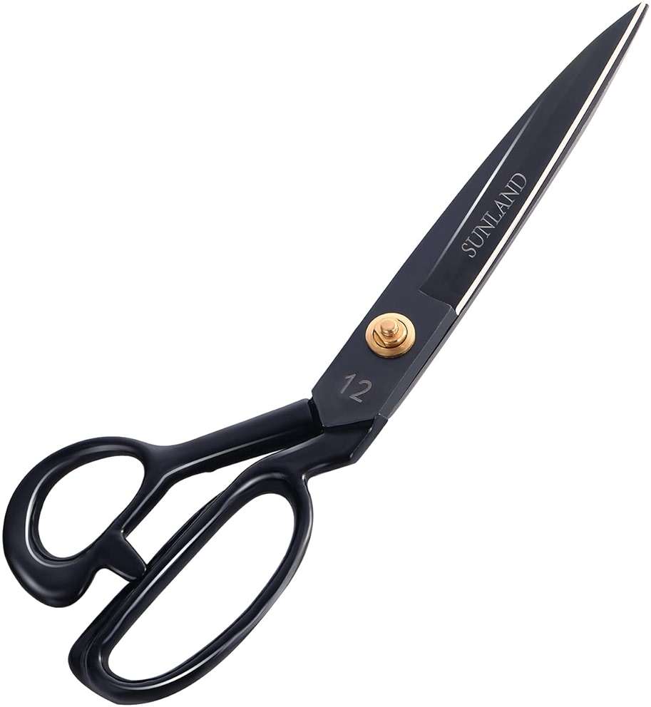 SUNLAND Professional Tailor Scissors Heavy Duty Tailor Shears for Costume Designer Dressmaker Sewing Fabric Black - Image 3