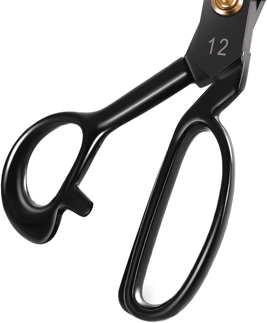 SUNLAND Professional Tailor Scissors Heavy Duty Tailor Shears for Costume Designer Dressmaker Sewing Fabric Black - Image 4