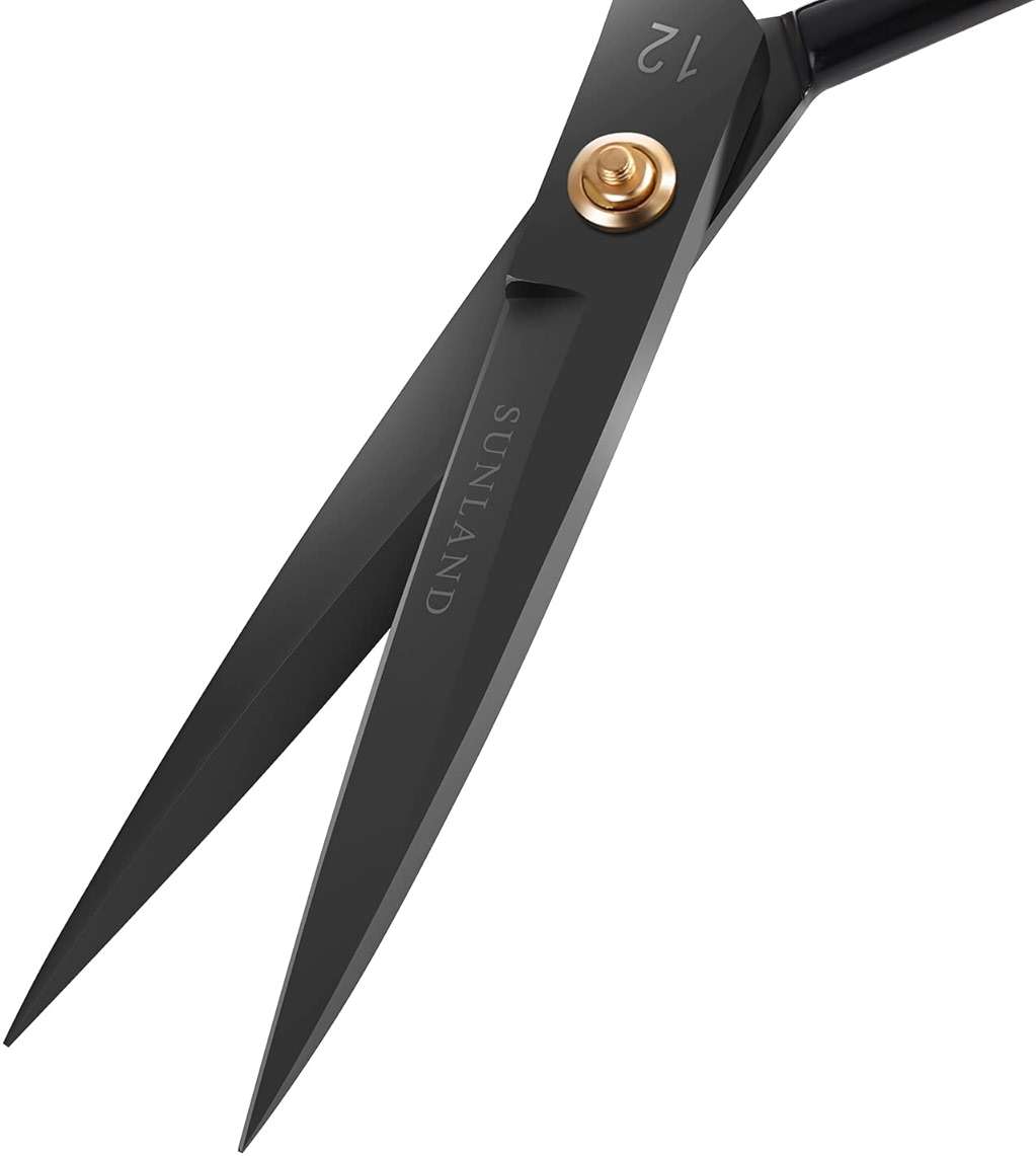 SUNLAND Professional Tailor Scissors Heavy Duty Tailor Shears for Costume Designer Dressmaker Sewing Fabric Black - Image 5