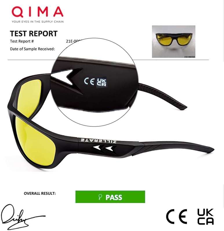 ZILLERATE Night Vision Driving Glasses - Anti Glare HD Polarized Yellow Tinted Sunglasses for Men & Women - Image 5