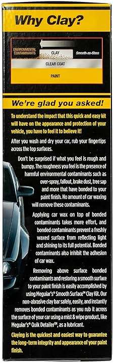 Meguiar's G191700 Smooth Surface Clay Kit, Safe and Easy Car Claying for Smooth as Glass Finish - Image 5
