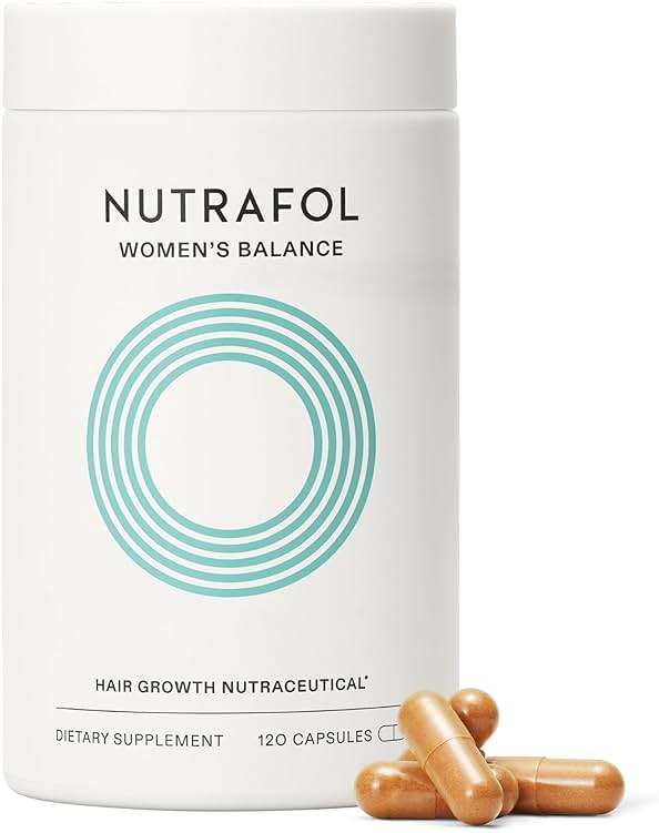 Nutrafol Women's Balance Hair Growth Supplements, Ages 45 and Up, Clinically Tested for Visibly Thicker Hair and Scalp Coverage, Dermatologist Recommended - 1 Month Supply - Image 1