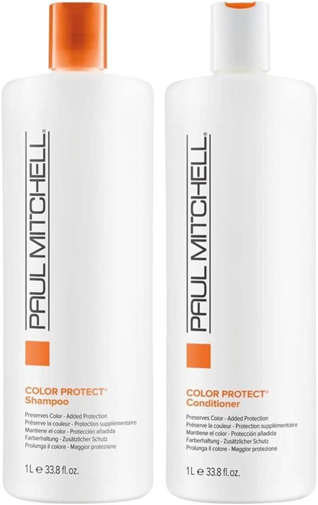 Paul Mitchell Color Protect Shampoo and Conditioner, Adds Protection, For Color-Treated Hair, 33.8 fl. oz, Set - Image 2