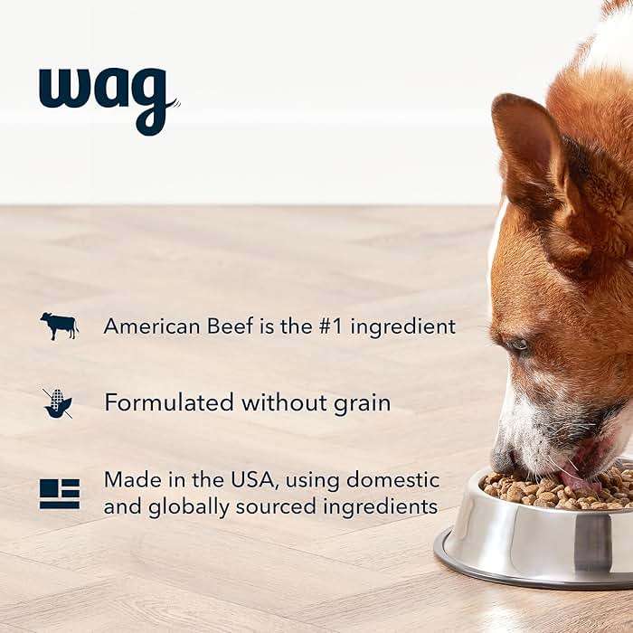 Amazon Brand - Wag Dry Dog Food Beef & Sweet Potato, Grain Free 24 lb Bag - Image 3