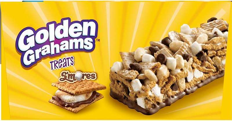 Golden Grahams Cereal Treat Bars, S'mores, Snack Bars, Value Pack, 16 Ct, 16.96 oz (Pack of 4) - Image 6