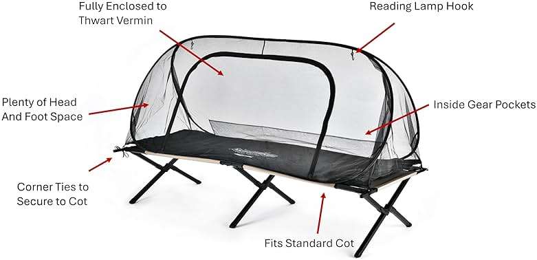 Wicked Cool MosquitOasis Pop-Up Mosquito Net Tent for Summer Camps and Camping - Image 4