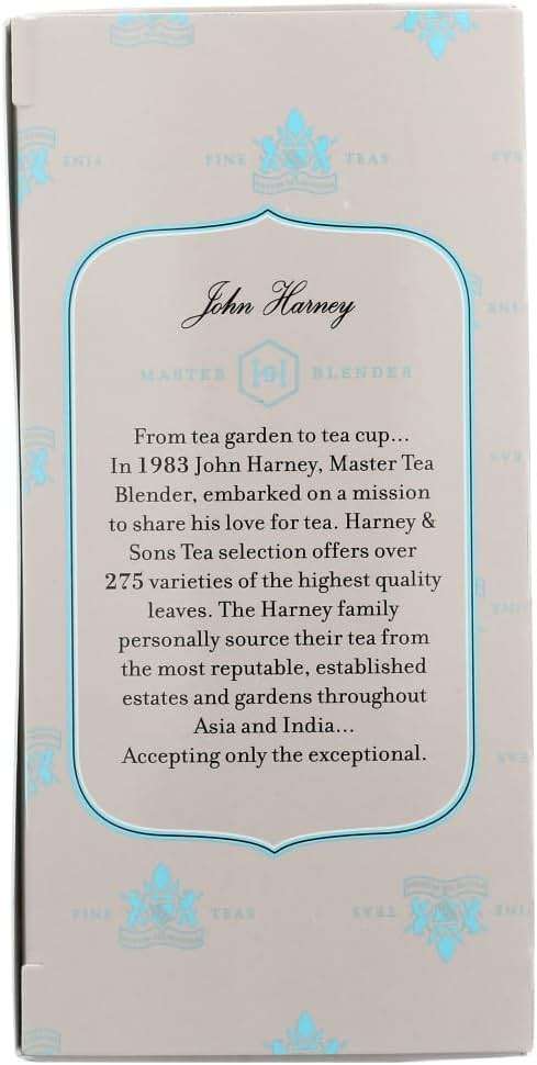 Harney & Sons Premium Tea, Organic Earl Grey Supreme Black Tea, Individually Wrapped Tea Bags, 20/box - Image 2