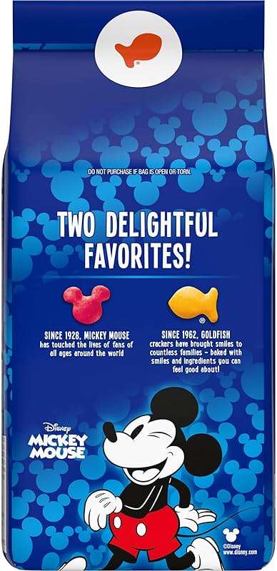 Goldfish Disney Mickey Mouse Cheddar Crackers, Snack Crackers, 6.6 oz bag - Image 8