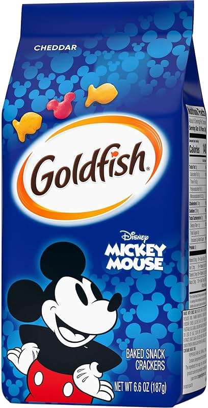 Goldfish Disney Mickey Mouse Cheddar Crackers, Snack Crackers, 6.6 oz bag - Image 9