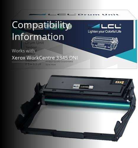 LCL Compatible Drum Unit Replacement for Xerox Phaser 3330 WorkCentre 3335 3345 101R00555 3345VDNi Phaser 3330DNi WorkCentre 3335DNi 3345DNi (1-Pack Black) - Image 3