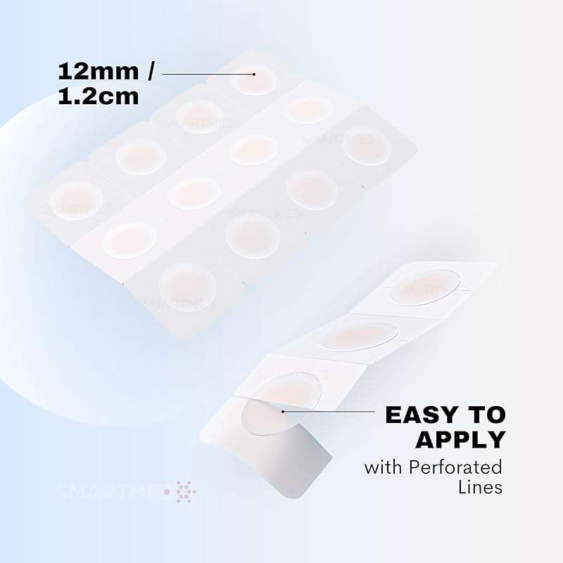SMARTMED Smart Cold Sore Treatment Patch Help Prevent Breakouts, Soothe Itching and Burning | Discrete, Invisible, Skin Safe Adhesive [24 Patches] - Image 4