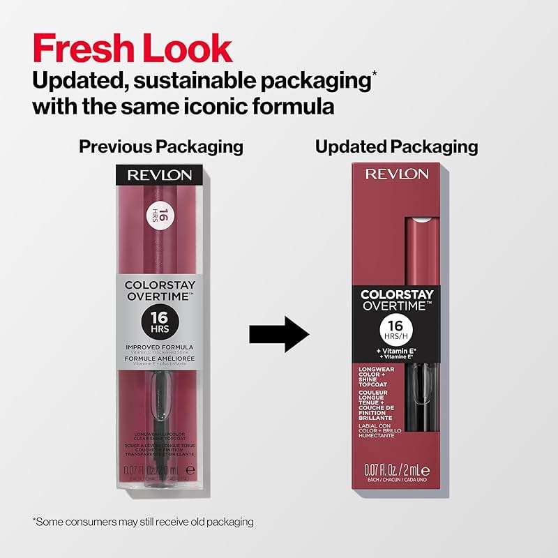 Revlon ColorStay Overtime Lipcolor, Liquid Lipstick with Clear Lip Gloss, Dual Ended with Vitamin E, 550 Blush Hour, 0.07 fl oz - Image 8