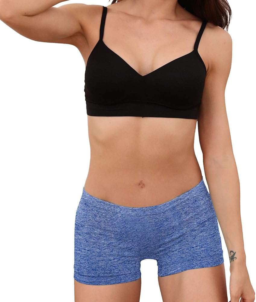 R RUXIA Women's Boyshort Panties Seamless Nylon Underwear Stretch Boxer Briefs 5 Pack - Image 2