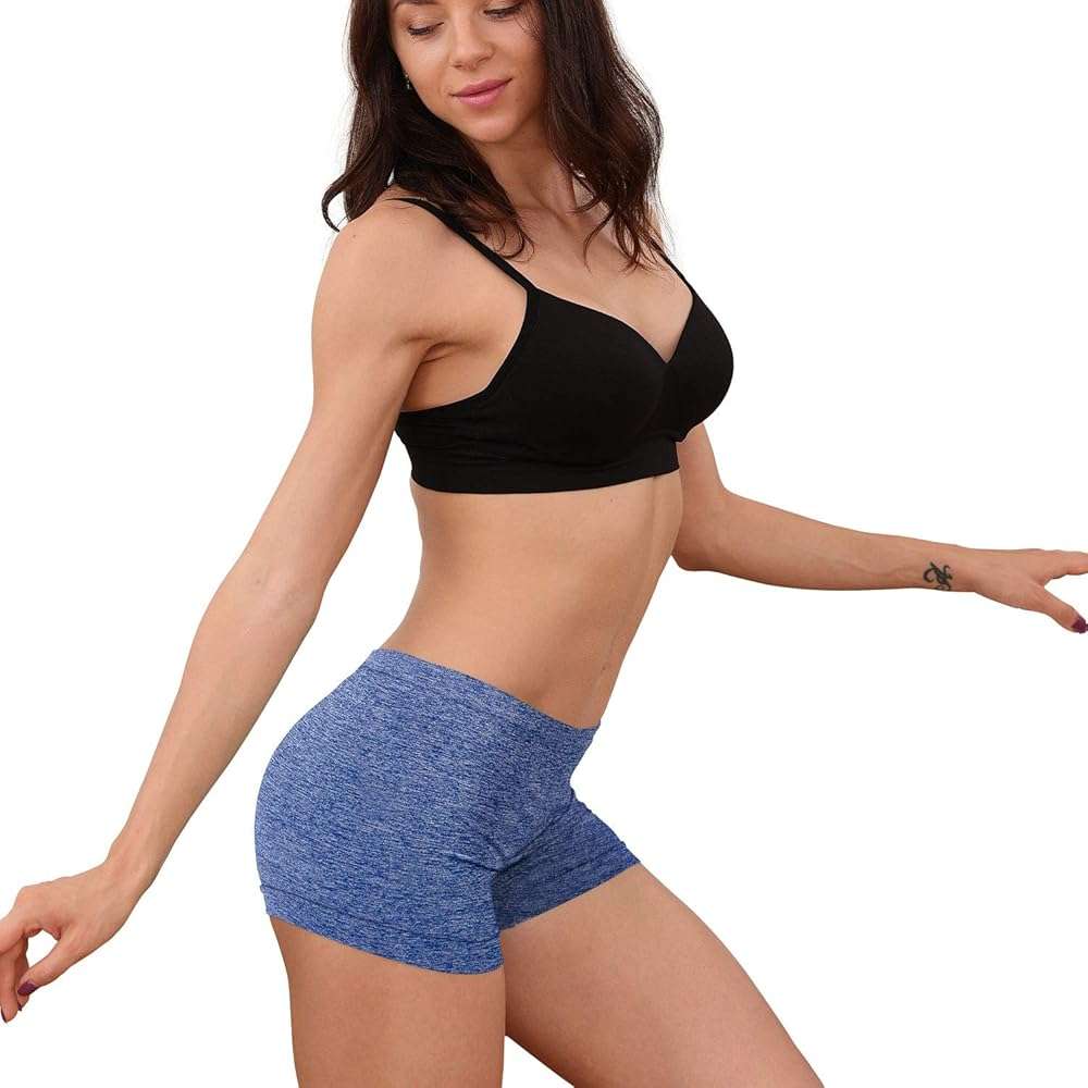 R RUXIA Women's Boyshort Panties Seamless Nylon Underwear Stretch Boxer Briefs 5 Pack - Image 4