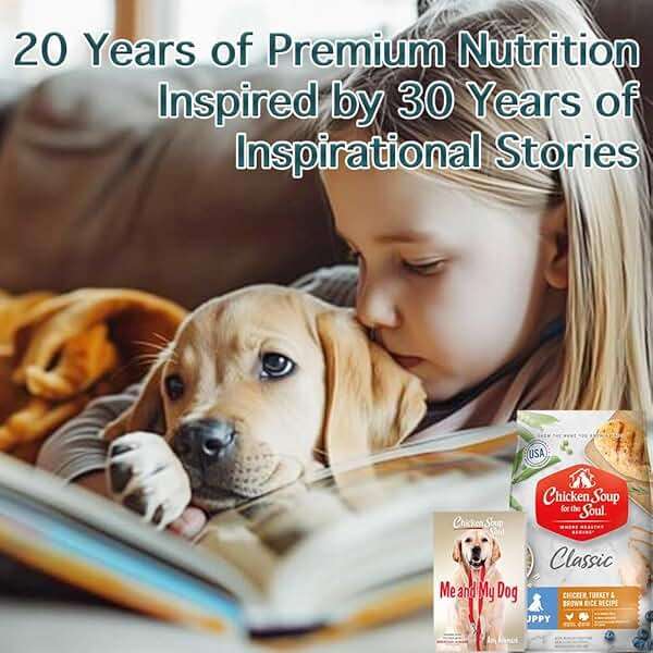 Chicken Soup for the Soul Natural Premium Dry Puppy Food, Real Meat First Ingredient, No By-Products, Supports Brain Development & Strong Bones & Teeth, Chicken, Brown Rice & Turkey 4.5lb - Image 9