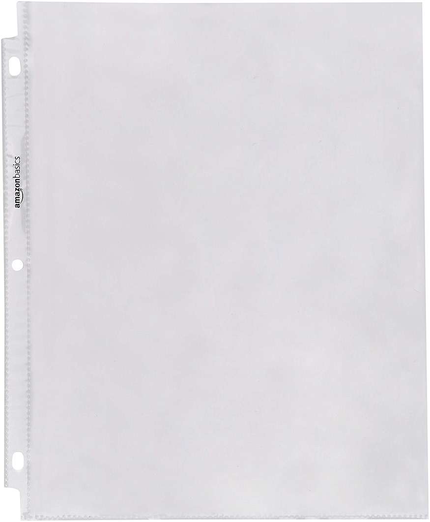 Amazon Basics Sheet Protectors for 3 Ring Binder, Heavyweight, Polypropylene, Top Loading, Letter Size, 8.5 x 11 Inch, 200-Pack, Clear - Image 4