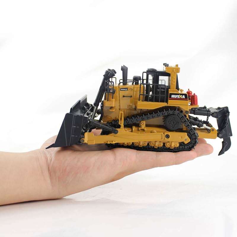 fisca 1/50 Diecast Bulldozer Model Metal Construction Vehicle Toy - Image 5