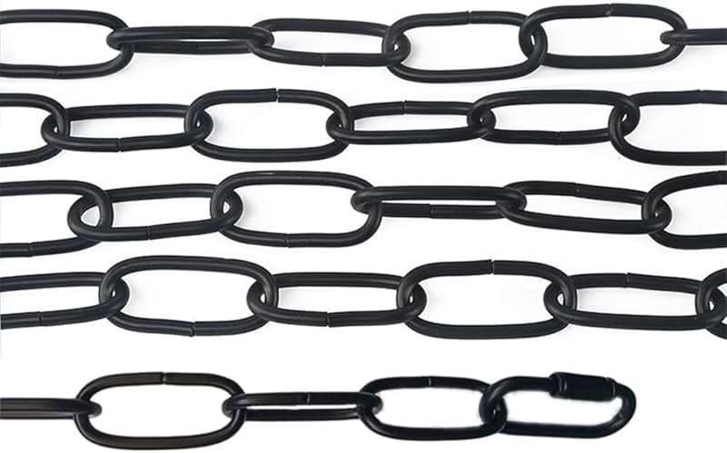 WOERFU 6 feet Black Pendant Light Fixture Chain Permits Installation of Chain-Hung Fixtures On High Ceilings with Maximum Fixture Weight of 50 Pounds - Image 4