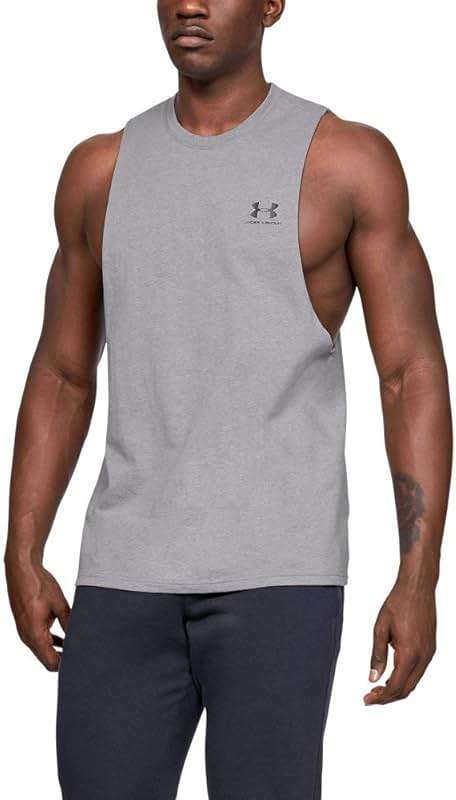 Under Armour Men's Sportstyle Left Chest Cut-Off T-Shirt - Image 1