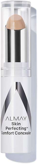 Almay Skin Perfecting Comfort Concealer, Face Makeup, Full Coverage, Natural Looking Finish, Cruelty-Free, Hypoallergenic, Dermatologist Tested, 100 Fair, 1 Count - Image 1