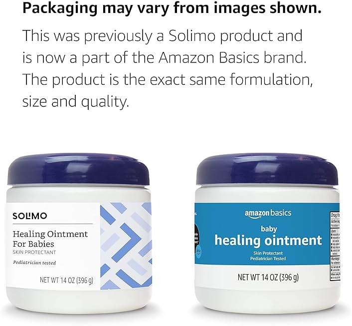 Amazon Basics Healing Ointment for Babies, Skin Protectant for Dry or Cracked Skin, Pediatrician Tested, 14 Ounce, 1-Pack (Previously Solimo) - Image 2