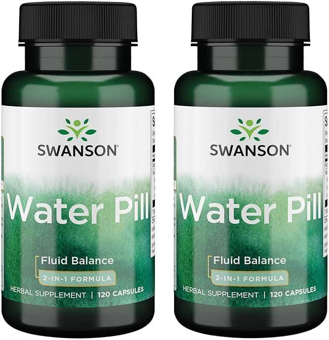 Swanson Super-Strength Water Pill 20 Milligrams 120 Capsules (2 Pack) - Image 1