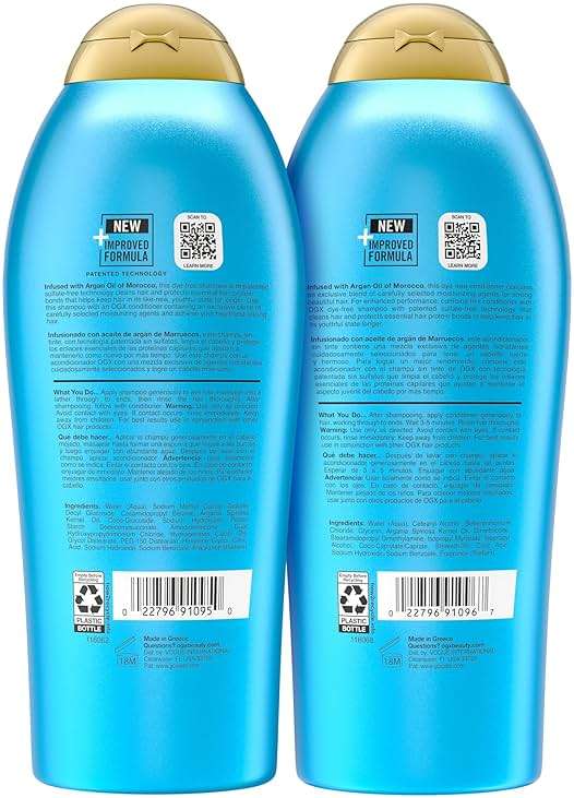 OGX Renewing + Argan Oil of Morocco Shampoo & Conditioner Set, Helps Strengthen & Repair Dry, Damaged Hair, Paraben-Free, Sulfate-Free Surfactants, 25.4 fl. Oz (Pack of 2) - Image 7