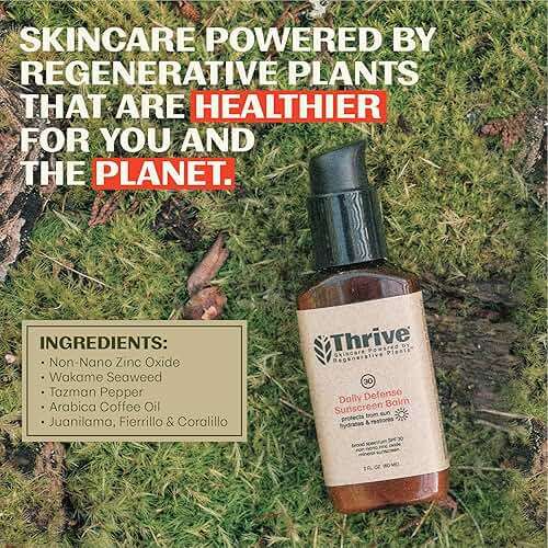 Thrive Natural Care Mineral Face Sunscreen SPF 30 - Daily Sunscreen for Face, No White Cast, Non-Nano Zinc Oxide - Lightweight Moisturizer Broad-Spectrum Protection - Vegan, 2 Fl Oz - Image 6